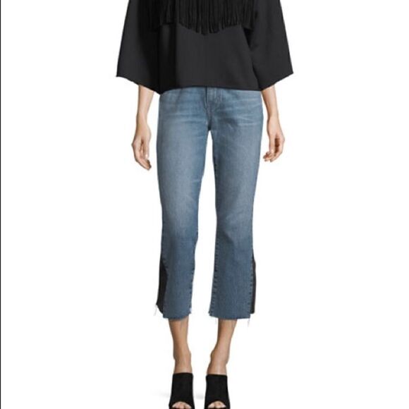 NWT Current/Elliott Kick Jean w/ Insert Raw Hem - Picture 1 of 8